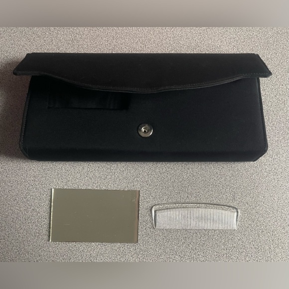 Vintage Handbags Ltd Of Canada Black Fabric Clutch Bag - Picture 7 of 15